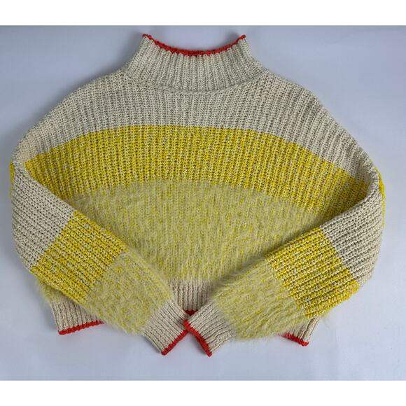 Free People Size XS Sunbrite Cotton Blend Sweater Cropped Oversized REVOLVE - Picture 10 of 16